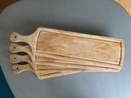 Grote bamboe serveerplank tapasplank (4x), Ophalen of Verzenden, Gebruikt