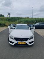 Mercedes-Benz C-Klasse C180 AMG Pakket 1.6 115KW Aut7 2014, Automaat, 1800 kg, Zwart, Wit