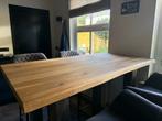 Eiken Tafelblad 143x85cm - Rustiek, Ophalen, 100 tot 150 cm, Eikenhout, Zo goed als nieuw