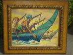 origin art deco kostbare kader W. LANGHAMMER bootrace Malaya, Ophalen