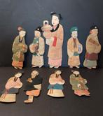 Antieke Chinese poppenkast speelpoppen., Verzamelen, Poppetjes en Figuurtjes, Ophalen of Verzenden, Zo goed als nieuw