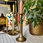 Kandelaar messing & metaal vintage, Ophalen of Verzenden, Overige materialen