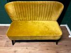 Okergeel bankje, Huis en Inrichting, Ophalen, Gebruikt, Tweepersoons, 75 tot 100 cm