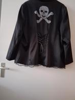 Zwart jasje met doodskop en korsetdetail, Kleding | Dames, Zwart, Maat 46/48 (XL) of groter, Ophalen of Verzenden, Zo goed als nieuw