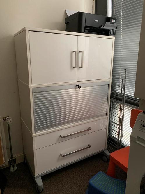 Ikea dossierkast met bovenkast, Huis en Inrichting, Kasten | Roldeurkasten en Archiefkasten, Zo goed als nieuw, Minder dan 100 cm