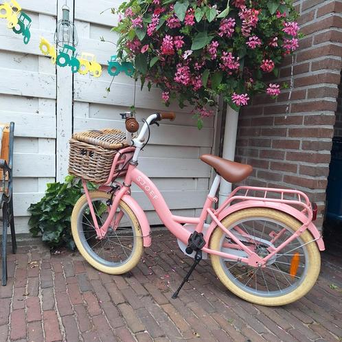 SJOEF meisjes fiets 18 inch!, Fietsen en Brommers, Fietsen | Meisjes, Gebruikt, 18 inch, Handrem, Ophalen of Verzenden