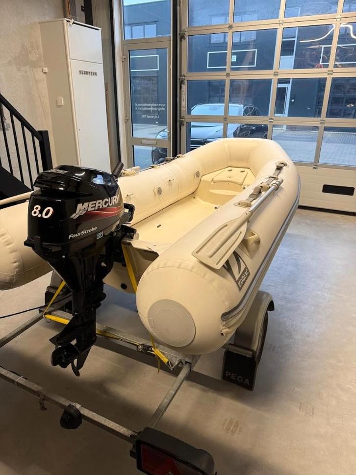 zodiac yachtline 310 R met Pega-trailer, Watersport en Boten, Rubberboten, Gebruikt, Zodiac, Overige materialen, Minder dan 70 pk