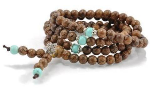 Mini Mala van Wengé hout en Turkoois, Verzamelen, Religie, Nieuw, Ophalen of Verzenden