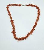Bloedkoraal Ketting Met Zilver, Sieraden, Tassen en Uiterlijk, Antieke sieraden, Verzenden, Zilver