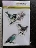 CRAFT EMOTIONS STEMPEL VOGELS KAARTEN MAKEN JOURNALING, Ophalen of Verzenden, Nieuw, Clearstamp
