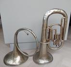 Oude jachthoorn en tuba BLOSSOM BROCANTE, Ophalen of Verzenden