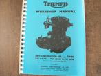 TRIUMPH 650 CC TWINS WERKPLAATSHANDBOEK MOTOR, Ophalen of Verzenden, Triumph