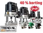 Frezen, freesmachine, freesmal, slijpsteen, alles 40%korting, Doe-het-zelf en Verbouw, Trend, Nieuw, Ophalen of Verzenden, Bovenfrees