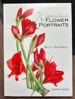 Boek Aquarel bloemen portretten (Billy Showell), Verzenden, Zo goed als nieuw, Tekenen en Schilderen, Billy Showell