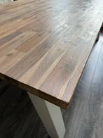 Houten Eettafel 220x100 cm Henders&Hezel, Ophalen, Gebruikt, 200 cm of meer, 50 tot 100 cm