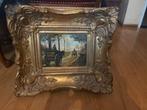 Schilderij Paard en Wagen in Gouden Lijst, Ophalen