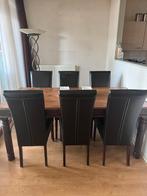 Gratis meubelset eethoek met 6 stoelen salontafel enz. ., Huis en Inrichting, Complete eetkamers, Ophalen, Gebruikt