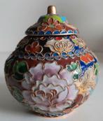 Chinese cloisonne potje met deksel emaille brons, Antiek en Kunst, Ophalen of Verzenden