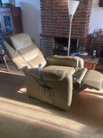 Elektrische Sta-Op stoel zgan, Huis en Inrichting, Stoelen, Ophalen, Overige kleuren, Leer, Zo goed als nieuw