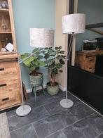 2 Moderne Vloerlampen met Krokodillenprint, Ophalen, Zo goed als nieuw, Metaal, Modern