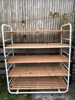Twee oud bakkersrek of bakkerskar/winkelrek, Huis en Inrichting, Kasten | Schoenenkasten, Ophalen of Verzenden, Gebruikt, Vingage