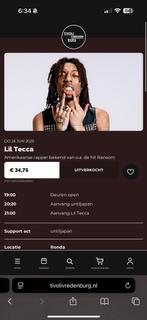 lil tecca ticket 1x tivoli vredenburg, Tickets en Kaartjes, Eén persoon