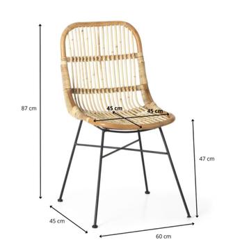 Eetkamerstoel rotan beschikbaar voor biedingen
