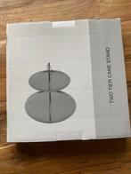 Nieuw in doos zilverkleurige étagère twee verdiepingen, Ophalen of Verzenden, Nieuw