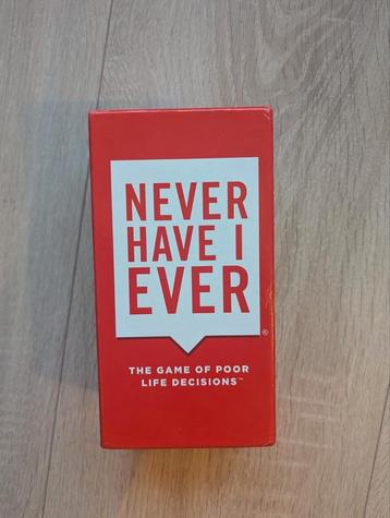 Never have I ever — Kaartspel beschikbaar voor biedingen