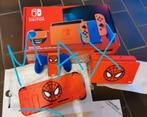 NIEUW Spider-Man Nintendo switch Mario red blue limited ed., Switch 2019 Upgrade, Met 2 controllers, Nieuw, Ophalen of Verzenden
