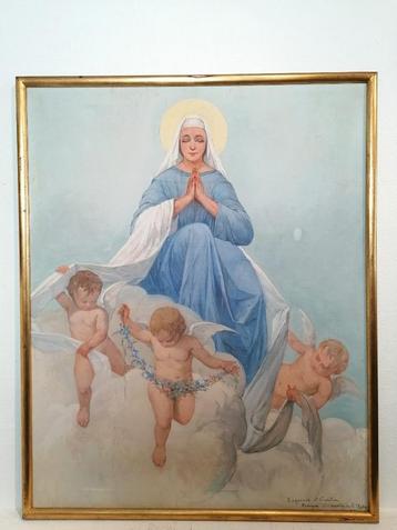 Émile Deckers(1885-1968)Antiek schilderij op doek, gesigneer beschikbaar voor biedingen