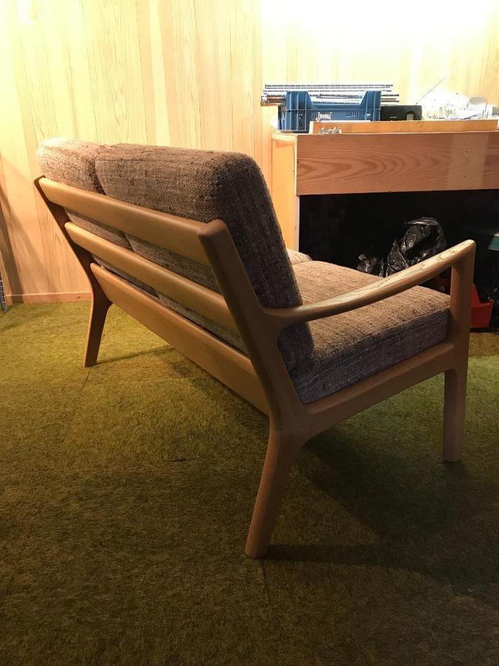 IZGS Ole Wanscher Senator deens design 2 zit bank fauteuil, Huis en Inrichting, Fauteuils, 75 tot 100 cm, Ophalen