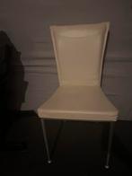 6 Stoelen - Gebruikt, maar goed!, Huis en Inrichting, Stoelen, Ophalen, Gebruikt, Wit, Metaal