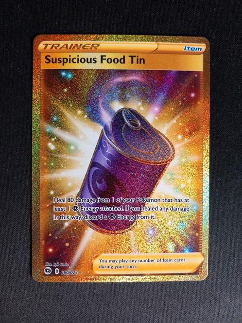 Suspicious Food Tin 080/073 Champions Path Secret Rare NM, Hobby en Vrije tijd, Verzamelkaartspellen | Pokémon, Zo goed als nieuw