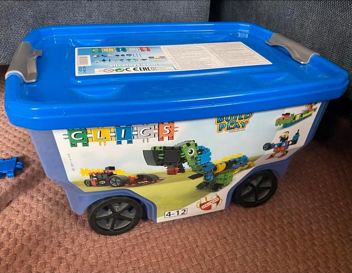 Clics Speelgoed 297 stuks + Instructie, Kinderen en Baby's, Speelgoed | Bouwstenen, Gebruikt, Overige merken, Ophalen of Verzenden