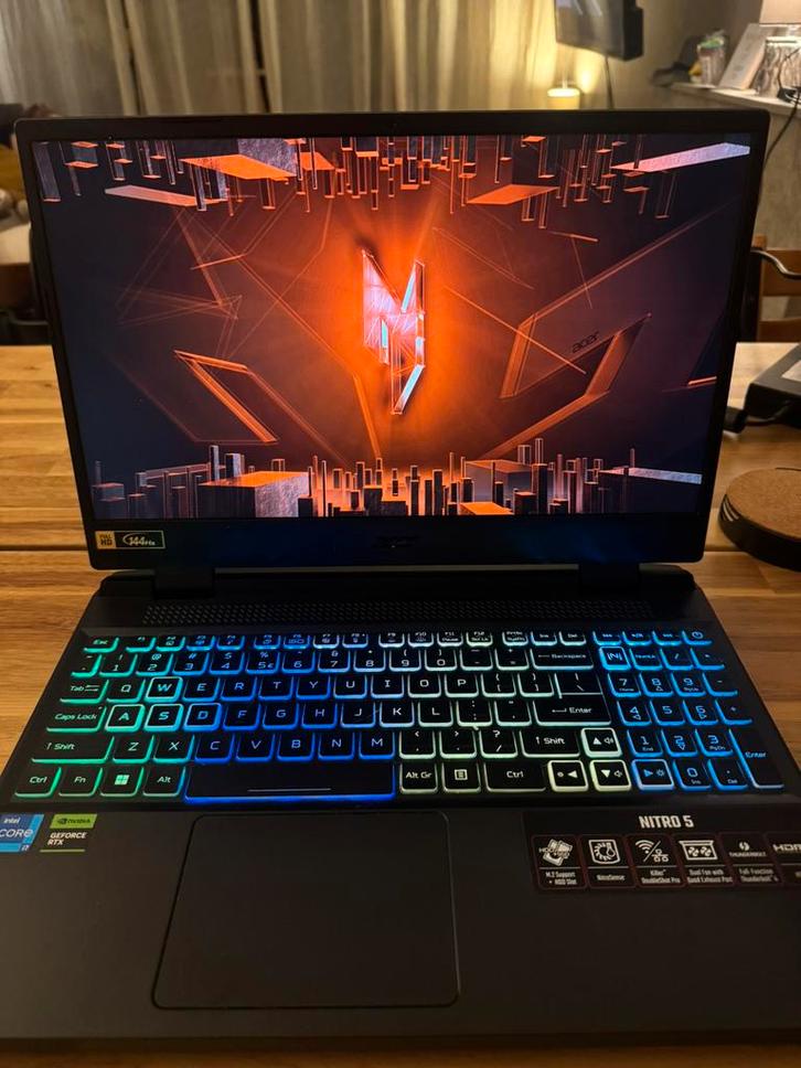 Acer Nitro 5 AN515-58, i7-12650H RTX 4050, Computers en Software, Windows Laptops, Zo goed als nieuw, 15 inch, 4 Ghz of meer, Gaming