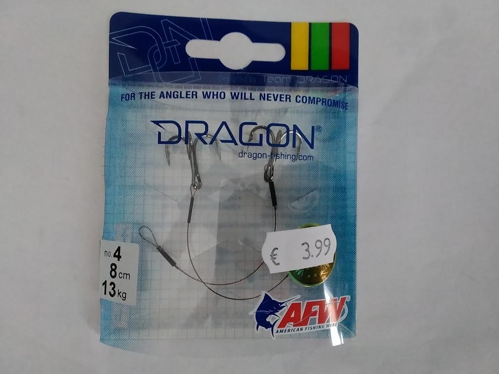Dragon Onderlijn met Dreggen, Watersport en Boten, Hengelsport | Roofvissen, Ophalen of Verzenden, Nieuw, Haak