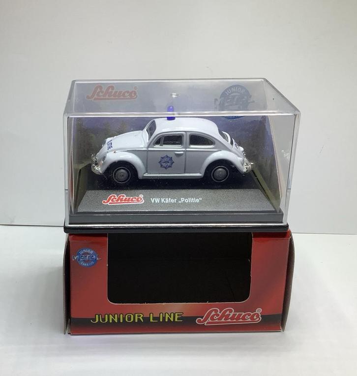 Schuco VW Kever Politie - Junior Line-1:72, Hobby en Vrije tijd, Modelauto's | 1:87, Nieuw, Auto, Schuco, Ophalen of Verzenden