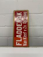 Fladderak van kleef en zn. den haag reclamebord reclame bord, Ophalen of Verzenden, Zo goed als nieuw, Reclamebord