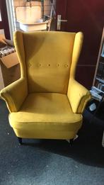 Ikea fauteuil Strandmon 2x geel, Huis en Inrichting, Fauteuils, Ophalen, Gebruikt, 50 tot 75 cm