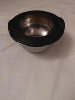 Nieuwe RVS Schaal met Zwarte Rand, Ophalen, Overige materialen, Schaal, Rond