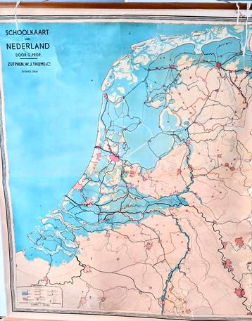 Schoolkaart van Nederland  beschikbaar voor biedingen
