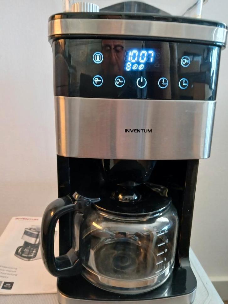 INVENTUM Koffiezet apparaat met maalwerk voor bonen en timer, Witgoed en Apparatuur, Koffiezetapparaten, Koffiemachine, 10 kopjes of meer