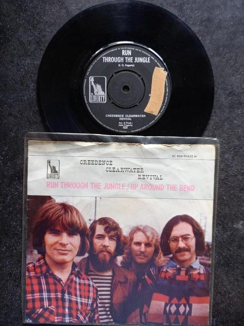Creedence Clearwater Revival - Run Through The Jungle 1970, Cd's en Dvd's, Vinyl Singles, Gebruikt, Single, Pop, 7 inch, Ophalen of Verzenden