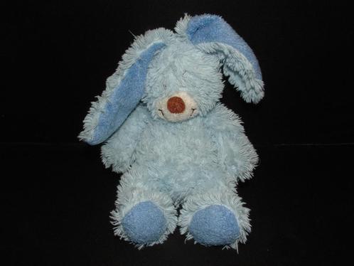 NICOTOY SIMBA NICKIE KONIJN PLUCHE KRULLENDE LICHTBLAUW MET, Kinderen en Baby's, Speelgoed | Knuffels en Pluche, Nieuw, Konijn
