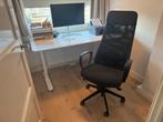 IKEA Bureau en Bureaustoel - Complete Werkplek, Huis en Inrichting, Bureaustoelen, Ophalen, Zwart, Zo goed als nieuw, Bureaustoel