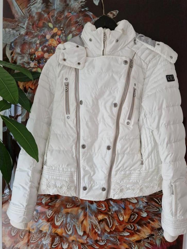 Witte Bogner Damesjas - Maat L 42, Kleding | Dames, Jassen | Winter, Zo goed als nieuw, Maat 38/40 (M), Wit, Ophalen of Verzenden