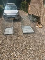 Hondenren hondenhok groot (€15) en middel (€10) stevig ijzer, Ophalen, Gebruikt, 110 cm of meer, Hondenhok