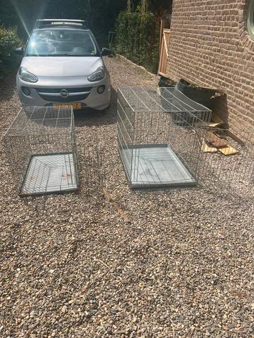 Hondenren hondenhok groot (€15) en middel (€10) stevig ijzer beschikbaar voor biedingen