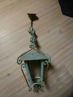 smeedijzeren HANGLAMP, Verzenden, Gebruikt, Glas, 75 cm of meer